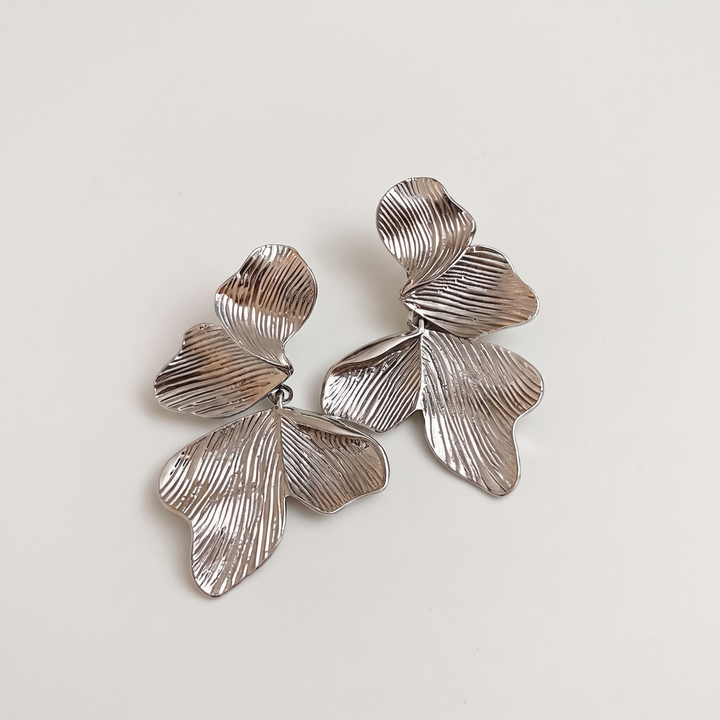 Flora – Brushed Petal Earrings