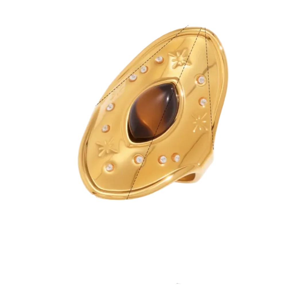 Thalia – Geometric Adjustable Ring