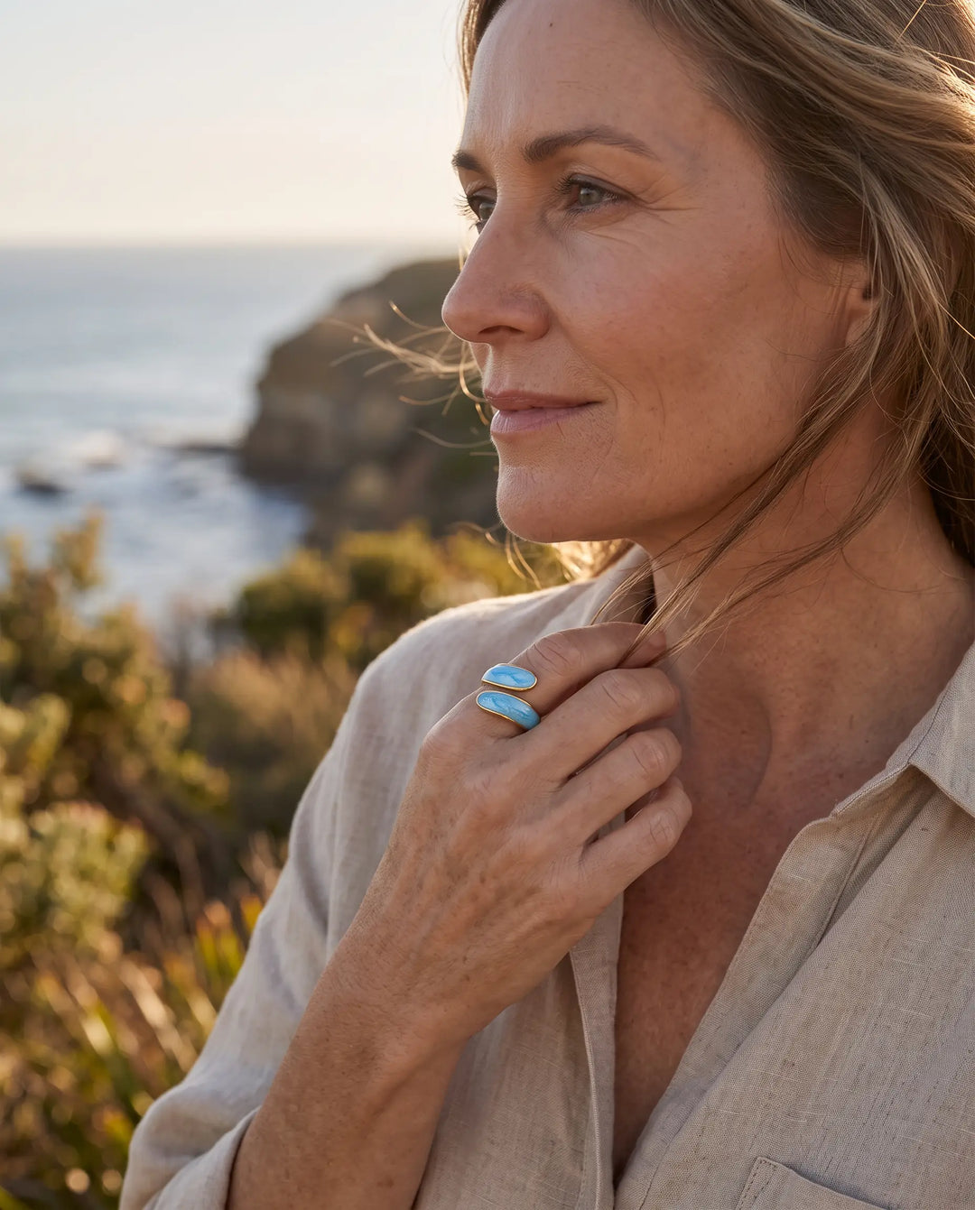 Sabine – Geometric Open Ring