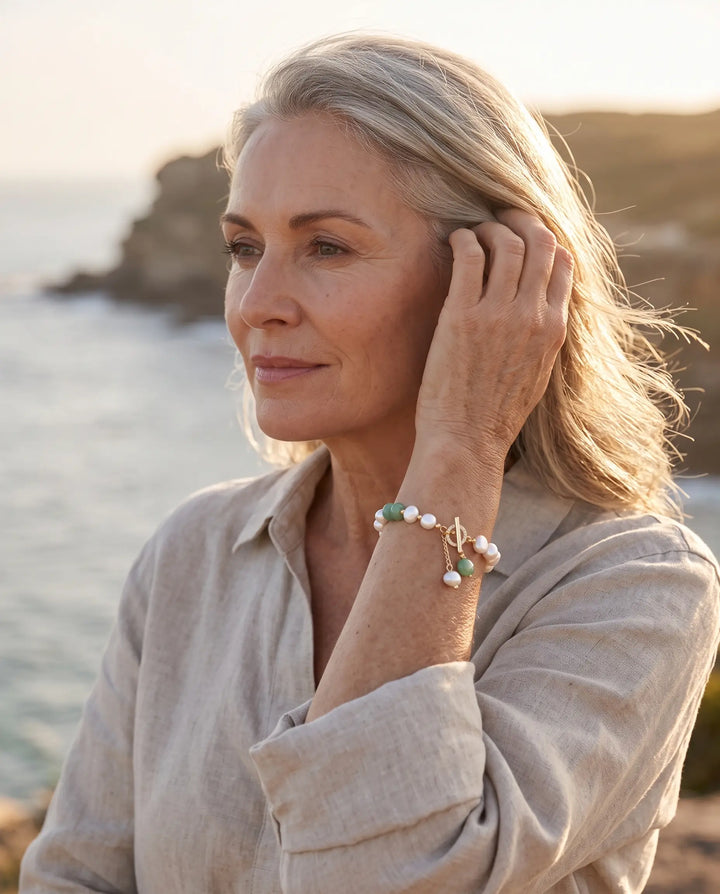 Viola – Adjustable Pearl Bracelet