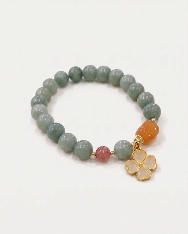 Rosalie – Floral Jade Bracelet