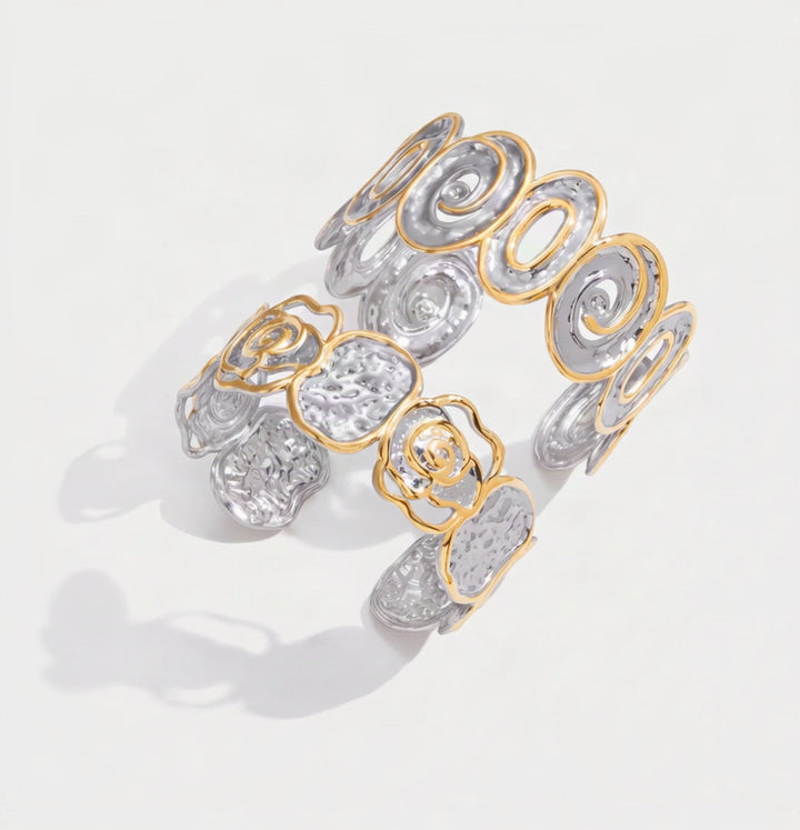 Sylvie – Hammered Open-Ended Bracelet