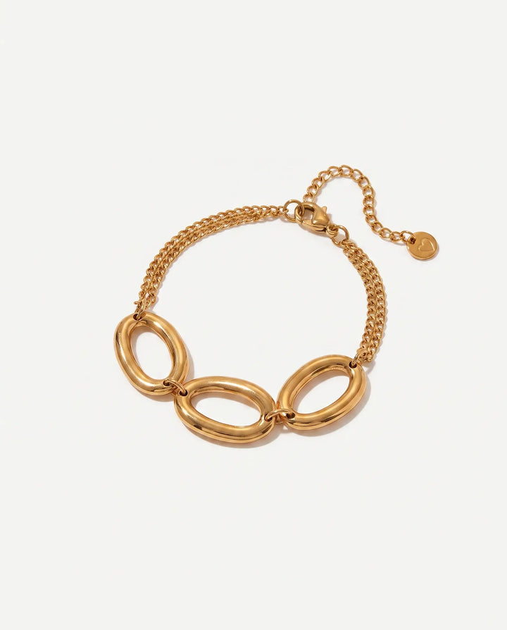 Ines – Geometric Oval Bracelet
