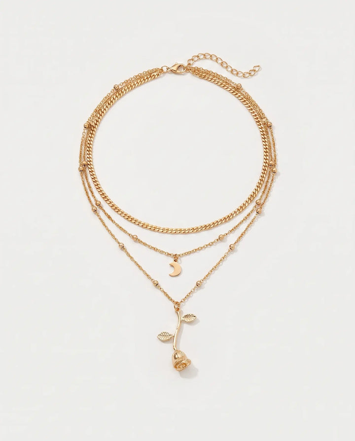 Cleo – Multilayer Pendant Necklace