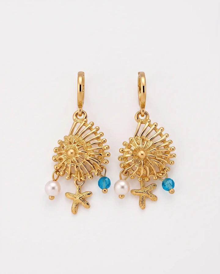 Annika – Starfish Pearl Earrings