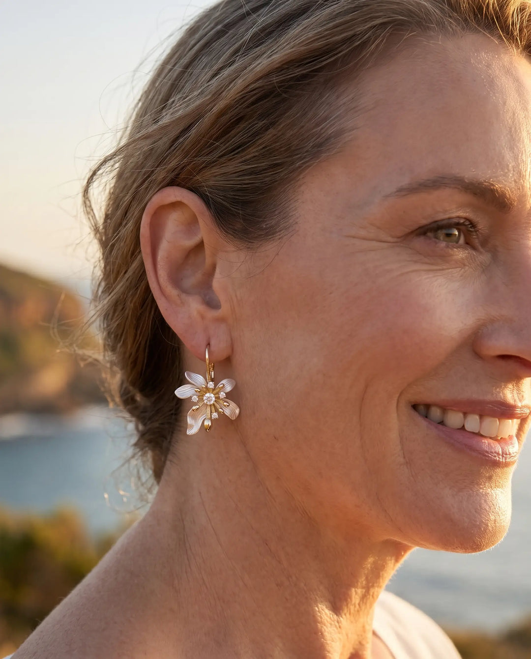 Juliette – Floral Drop Earrings