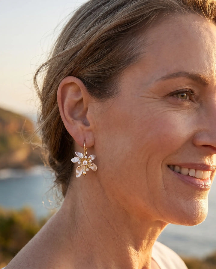 Juliette – Floral Drop Earrings