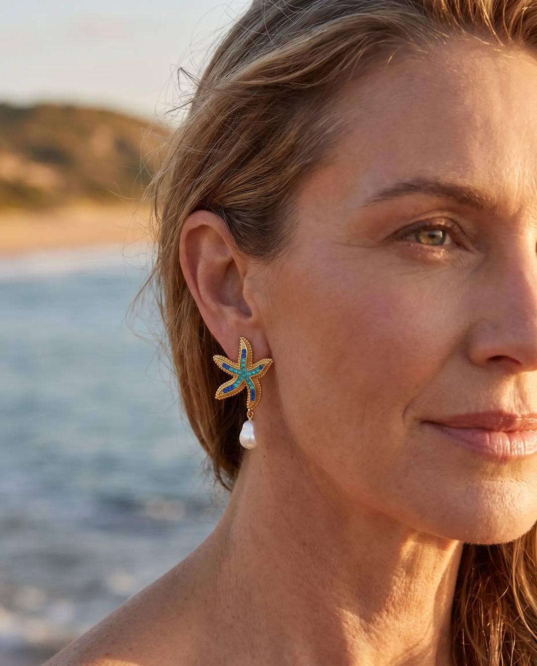 Lucia – Starfish Pearl Earrings