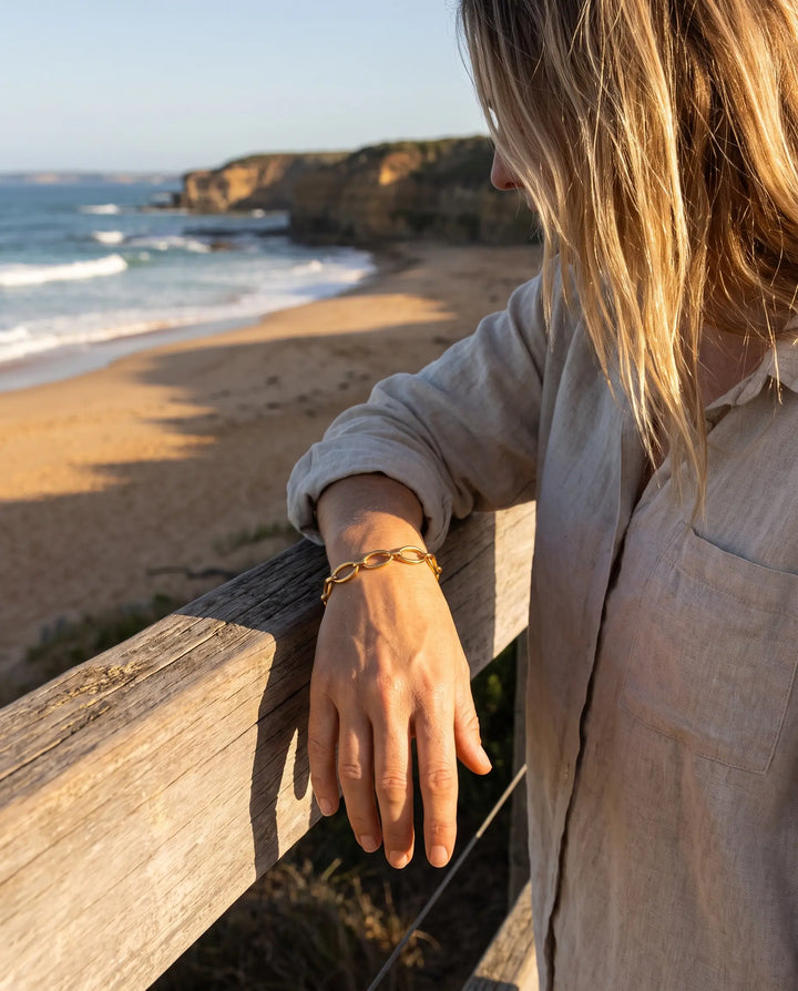 Raina – Oval Link Bracelet