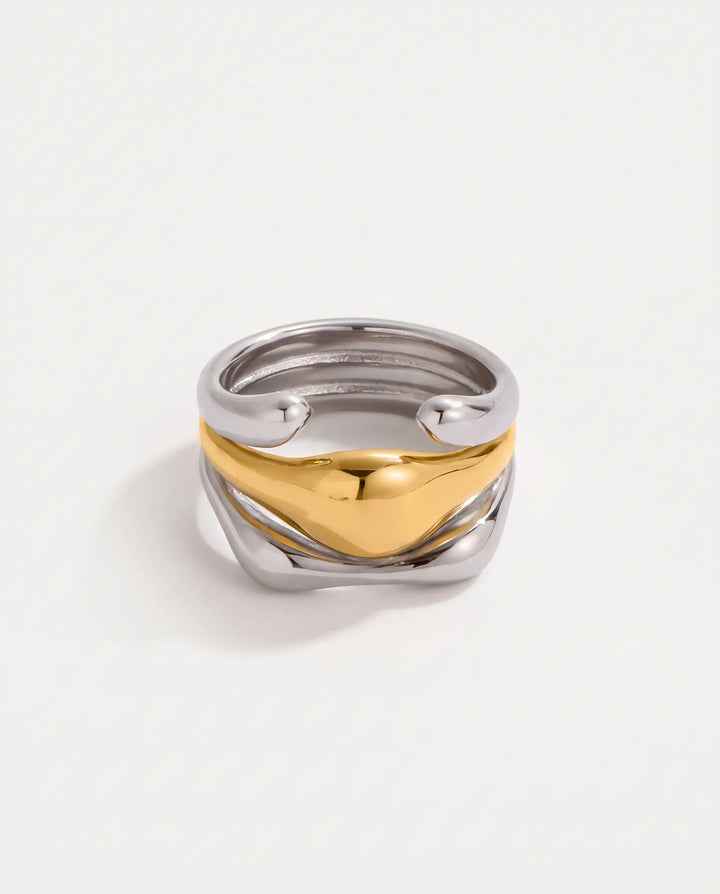 Beatrice – Two-tone Open Ring