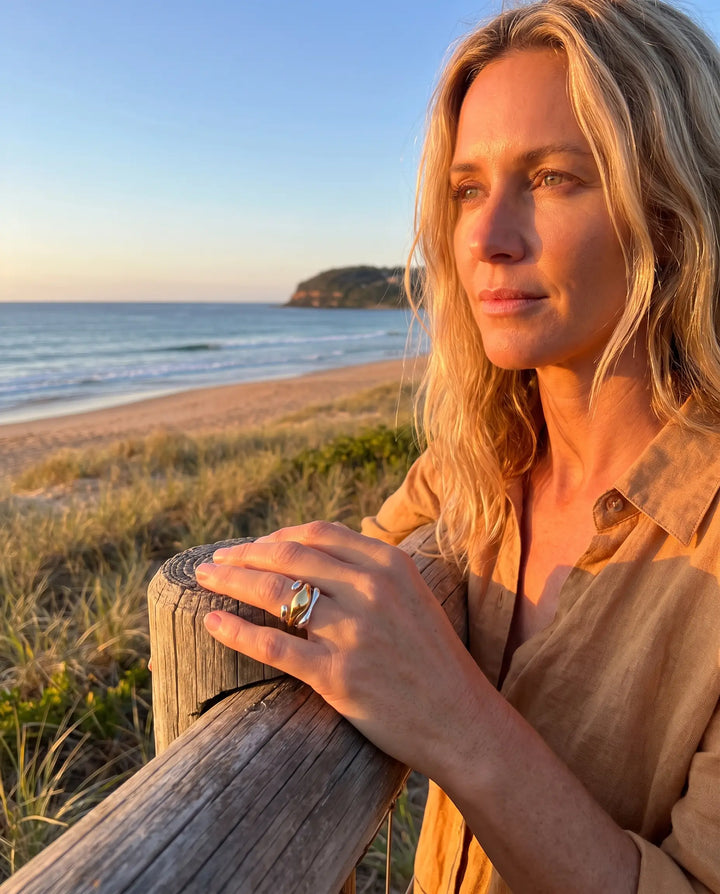 Beatrice – Two-tone Open Ring