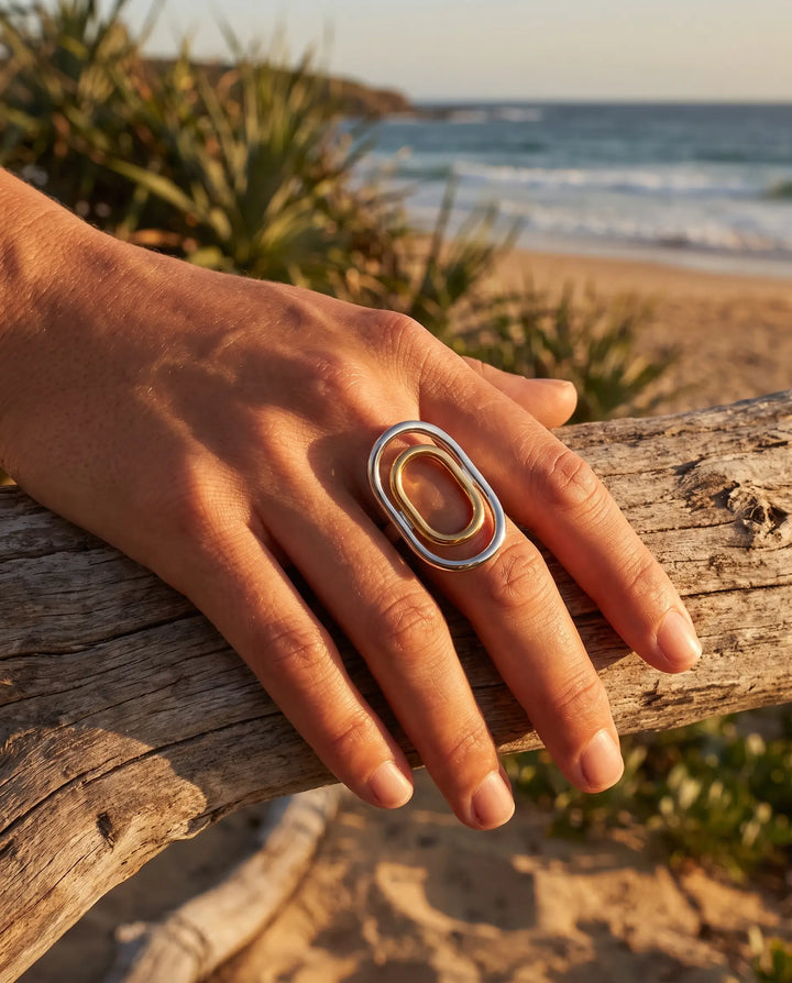 Georgia – Geometric Adjustable Ring