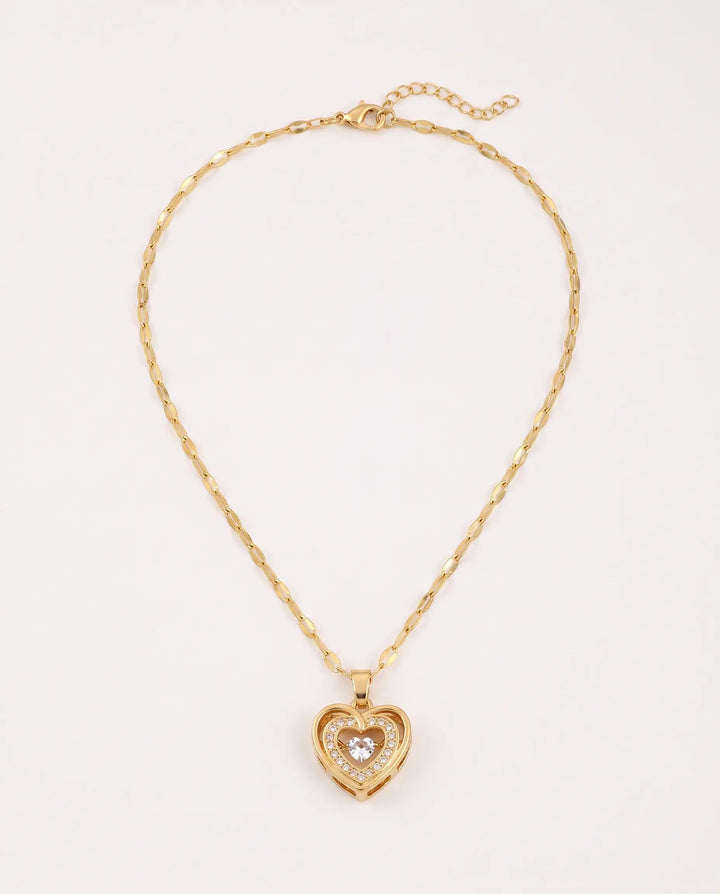 Nadine – Double-layer Heart Necklace