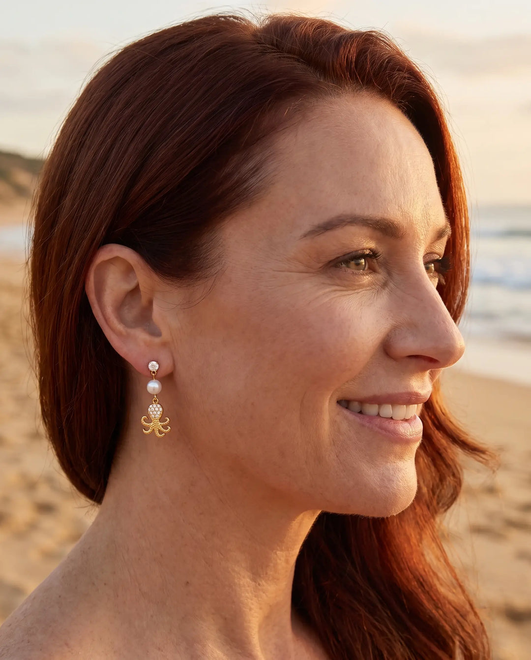 Saskia – Octopus Pearl Earrings