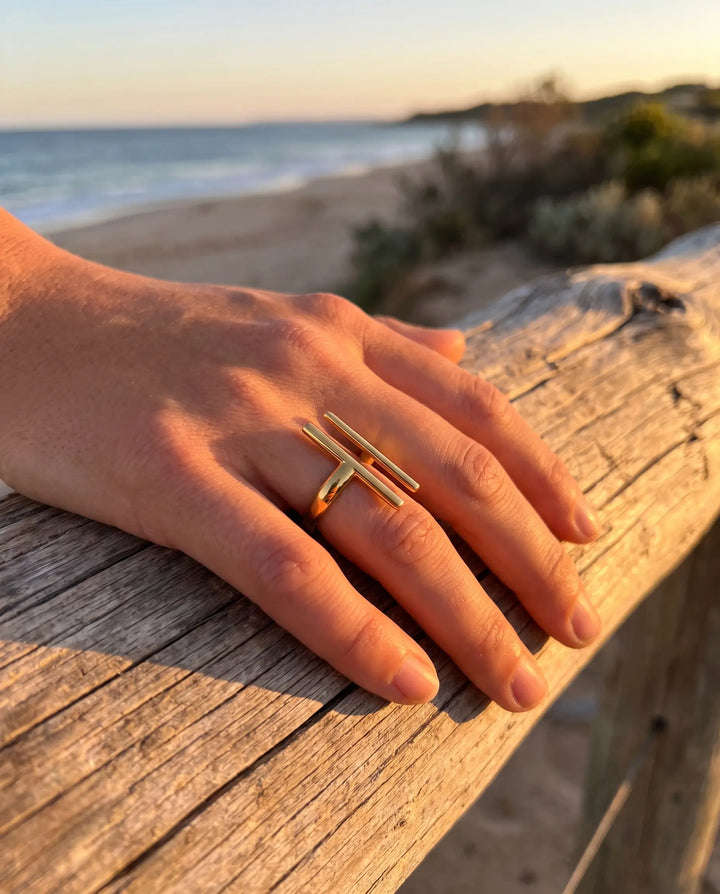 Ophelia – Geometric Open Ring