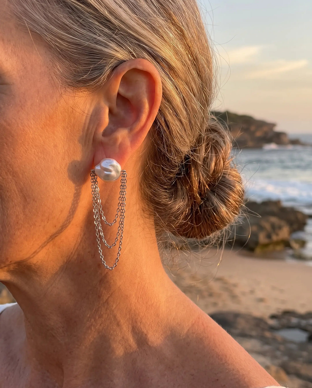 Nina – Geometric Tassel Earrings