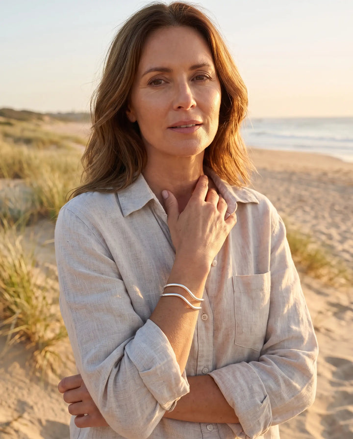 Bianca – Geometric Hollow Bracelet
