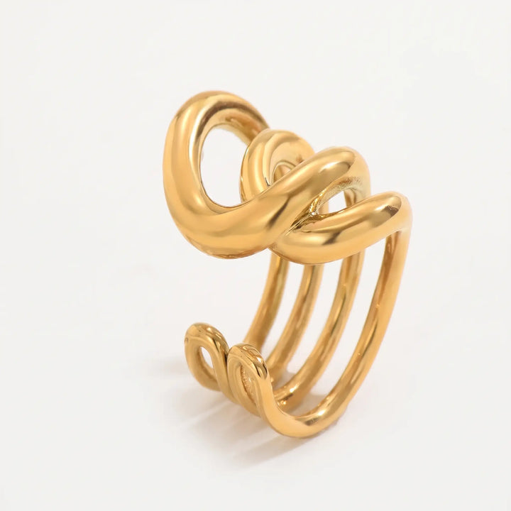Kaia – Geometric Band Ring