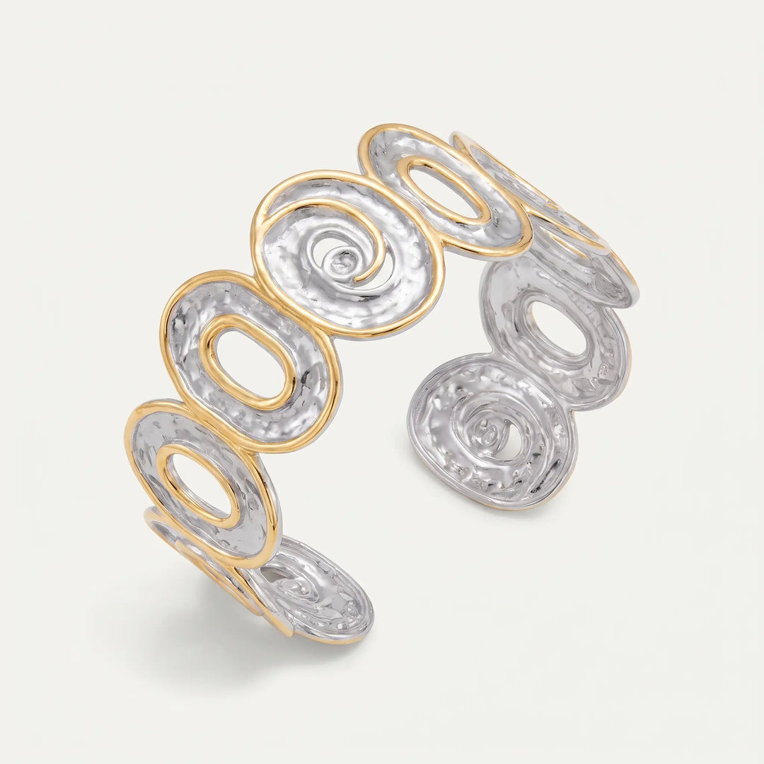Sylvie – Hammered Open-Ended Bracelet